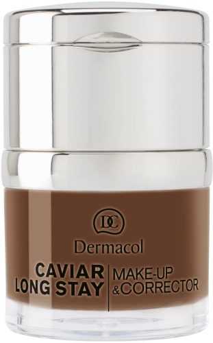 Alapozó DERMACOL Caviar Long Stay Make-Up & Corrector No.6 Dark Chocolate 30 ml