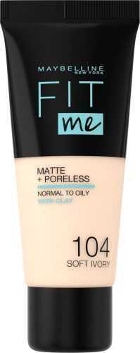 Alapozó MAYBELLINE NEW YORK Fit Me! Matte & Poreless Foundation 104 Soft Ivory 30 ml