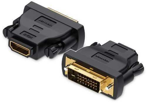 Átalakító Vention DVI (24+1) Male to HDMI Female Adapter - fekete