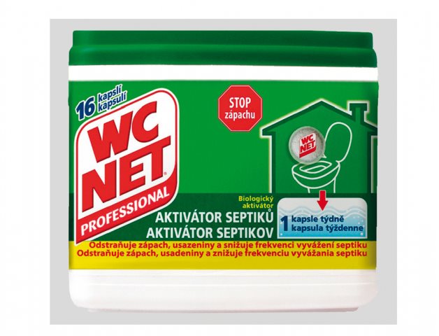 Baktériumok szeptikus tartályokhoz WC NET szeptikus tartály aktivátor 16x18g