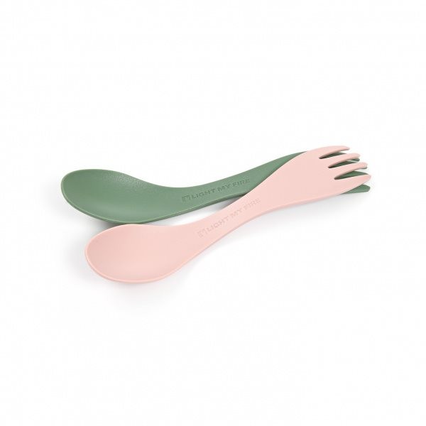 Evőeszköz Light My Fire Spork little BIO 2-pack sandygreen/dustypink