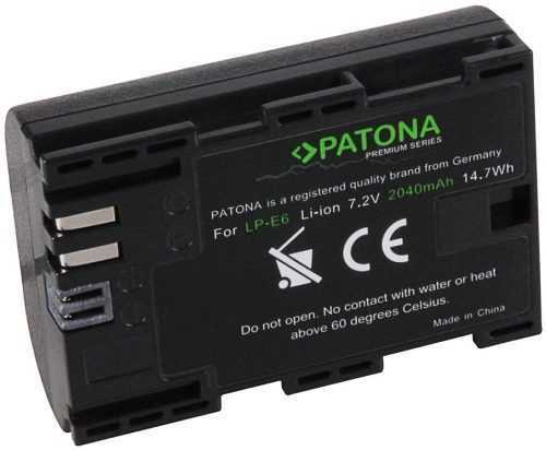 Fényképezőgép akkumulátor PATONA 2000 mAh Li-Ion Canon LP-E6 Premiumhoz