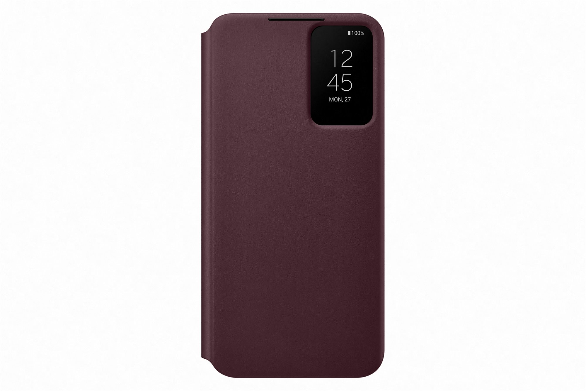 Mobiltelefon tok Samsung Galaxy S22+ 5G bordó Clear View flip tok