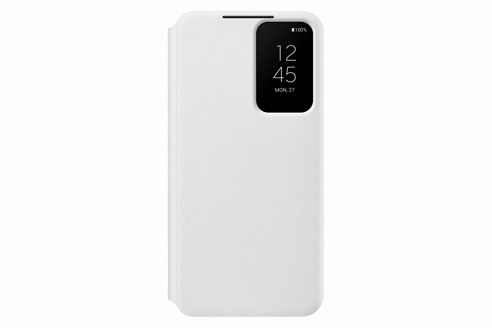 Mobiltelefon tok Samsung Galaxy S22 5G fehér Clear View flip tok