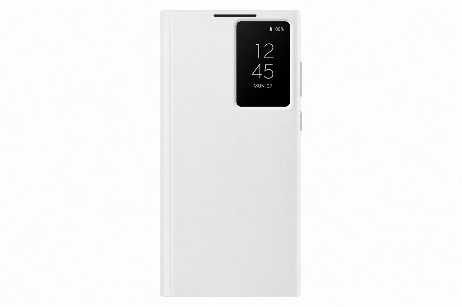 Mobiltelefon tok Samsung Galaxy S22 Ultra 5G fehér Clear View flip tok