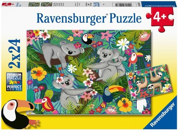 Puzzle Ravensburger Puzzle 051830 Koalák és lajhárok 2x24 db