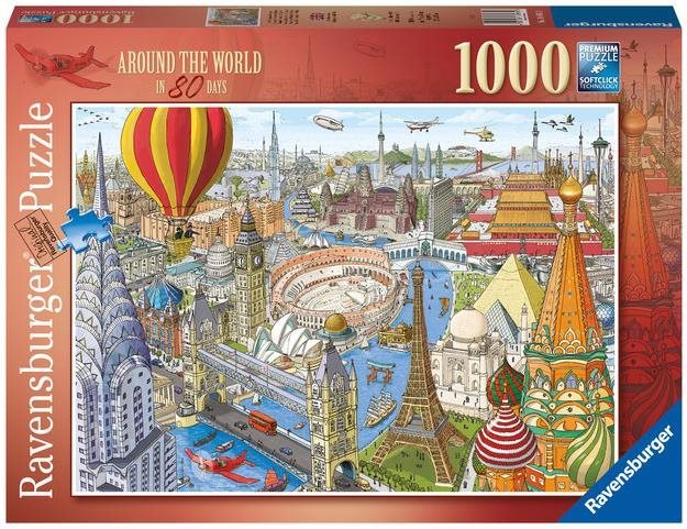 Puzzle Ravensburger Puzzle 169610 80 nap alatt a Föld körül 1000 db