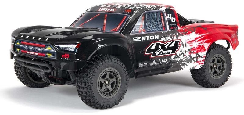 RC autó Arrma Senton 3S BLX 1:10 4WD RTR vörös