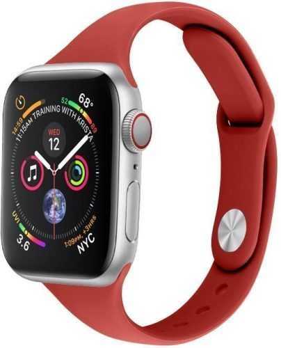 Szíj Eternico Essential Thin az Apple Watch 42mm / 44mm / 45mm tomato red méret S-M