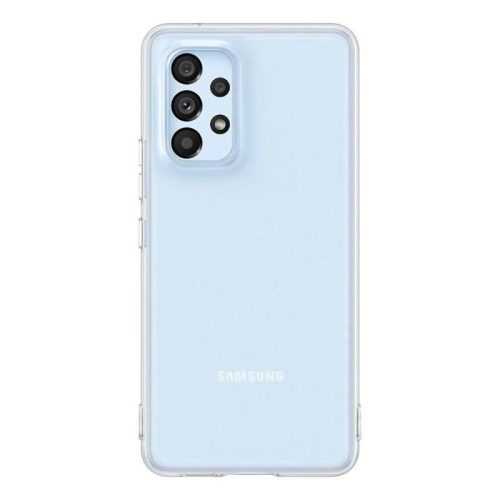 Telefon tok Samsung Galaxy A23 5G Félig átlátszó hátlap tok - átlátszó