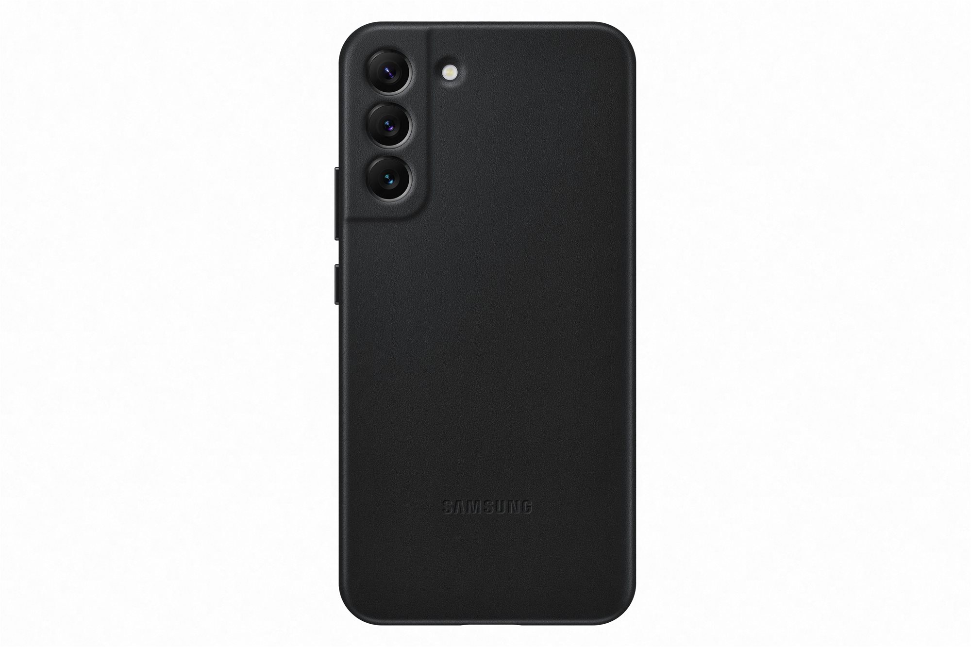 Telefon tok Samsung Galaxy S22+ 5G fekete bőr tok