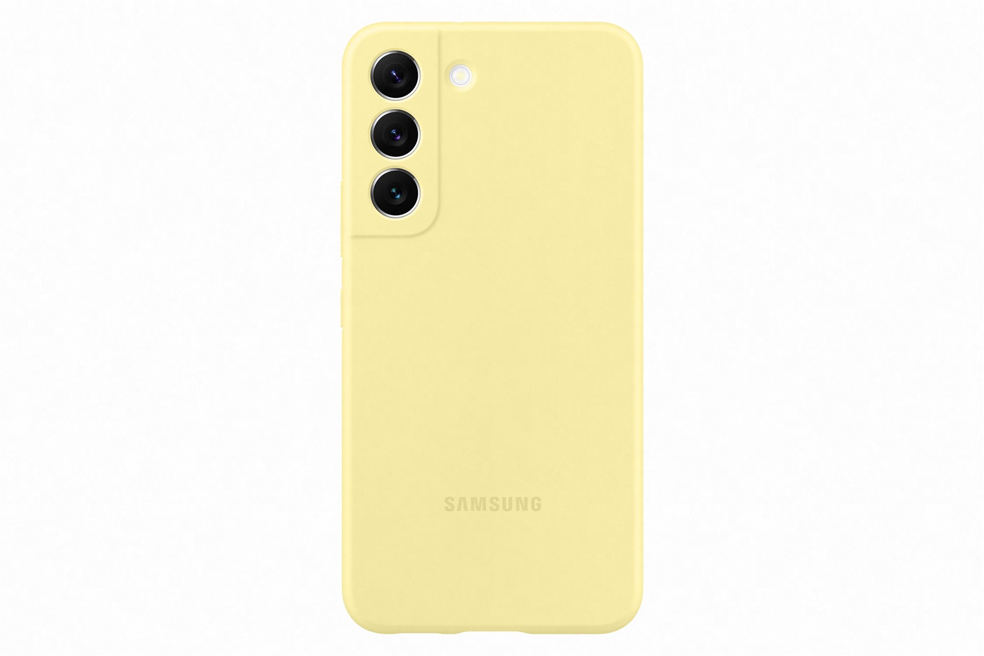 Telefon tok Samsung Galaxy S22 5G sárga szilikon tok