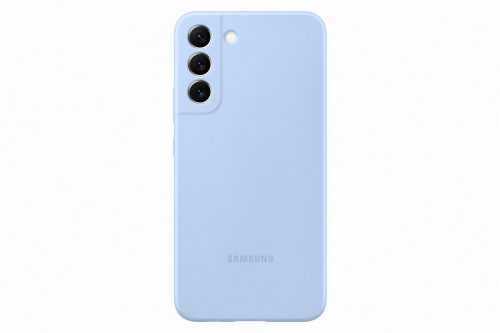Telefon tok Samsung Galaxy S22+ 5G világoskék szilikon tok