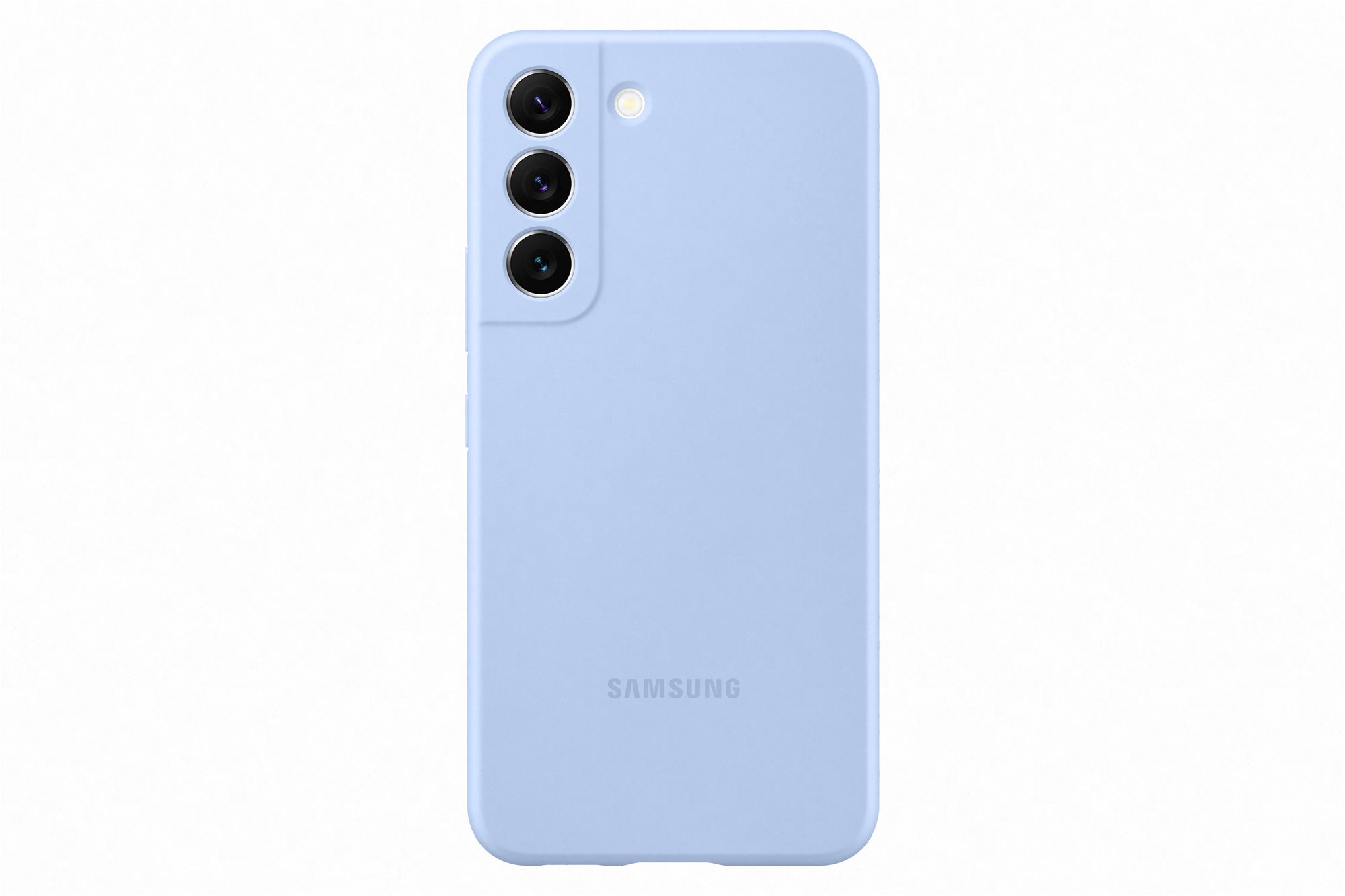 Telefon tok Samsung Galaxy S22 5G világoskék szilikon tok