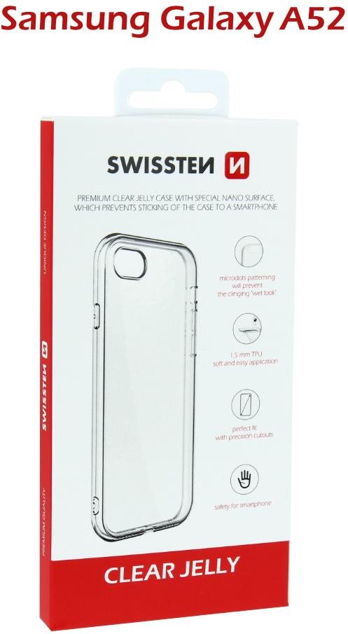 Telefon tok Swissten Clear Jelly Samsung Galaxy A52 / A52 5G / A52s átlátszó tok