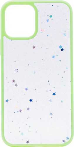 Telefon tok iWill Clear Glitter Star Phone Case az iPhone 13 készülékhez Green