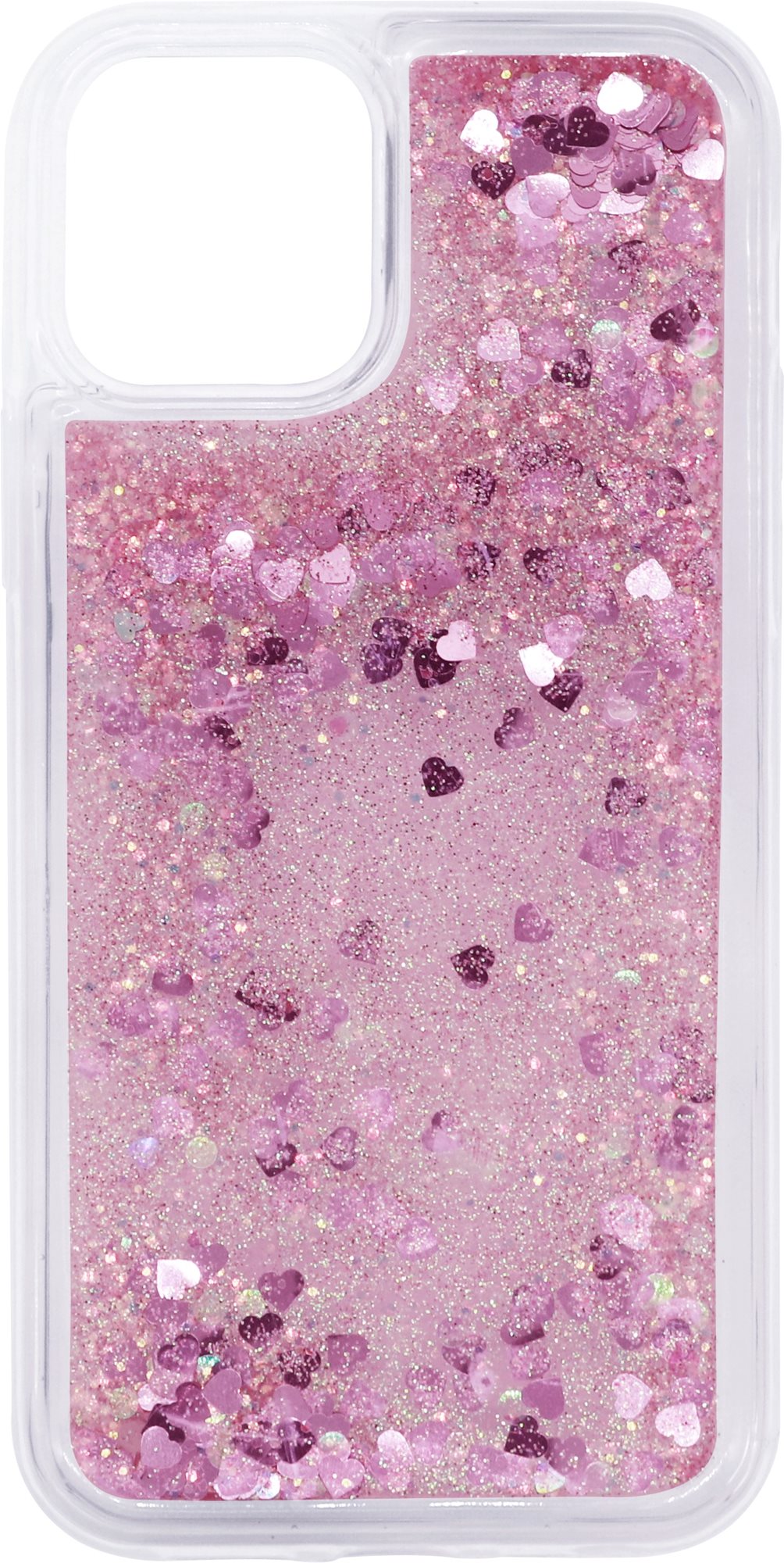 Telefon tok iWill Glitter Liquid Heart Apple iPhone 12 Mini tok