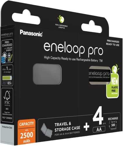 Tölthető elem Panasonic eneloop HR6 AA 3HCDE/4BE CASE PRO N