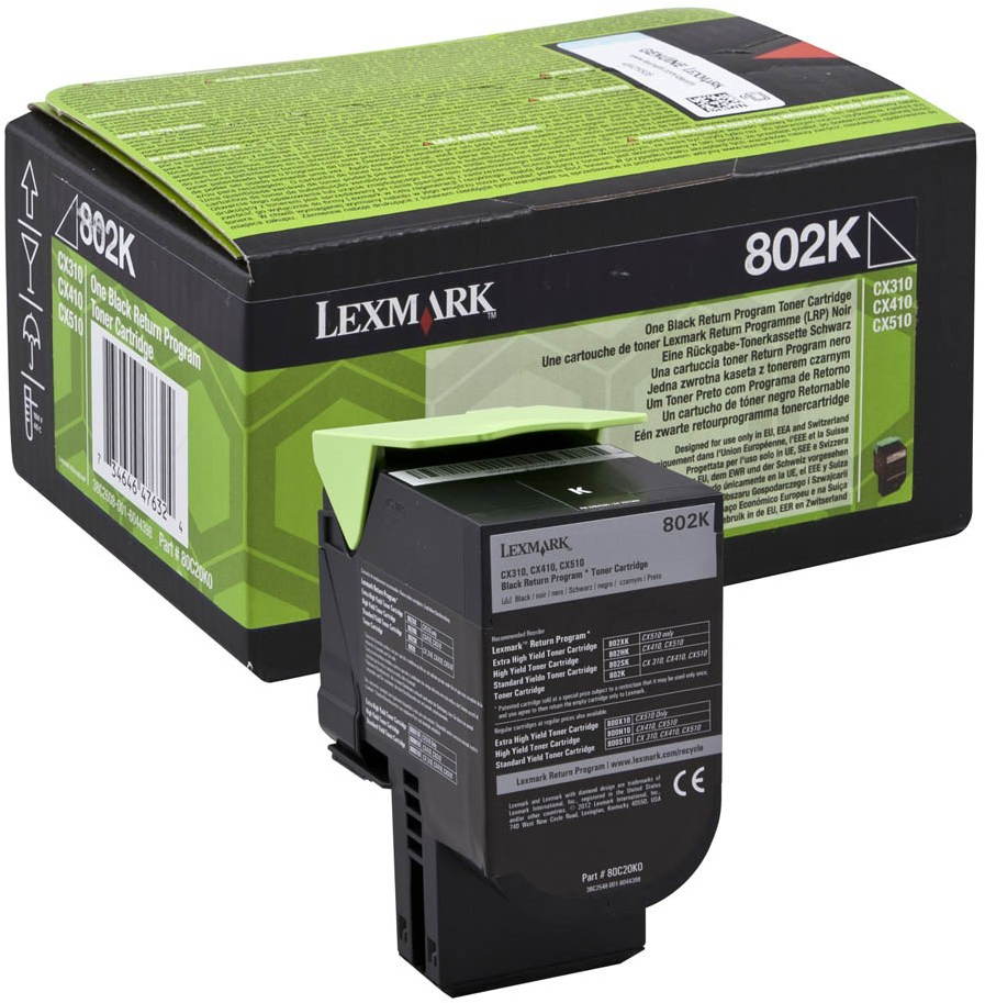 Toner LEXMARK 80C20K0 fekete