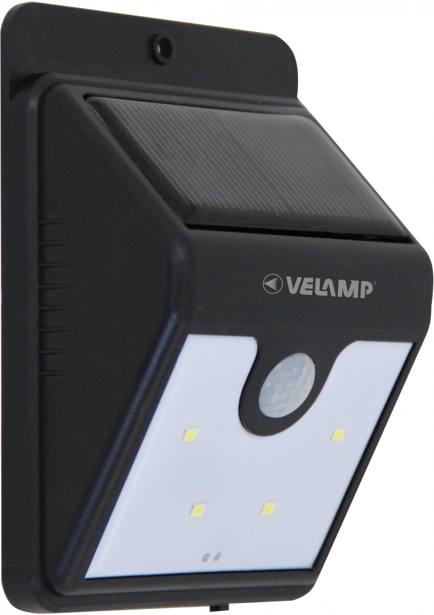 Fali lámpa VELAMP LED napelemes fali lámpa mozgásérzékelővel DORY
