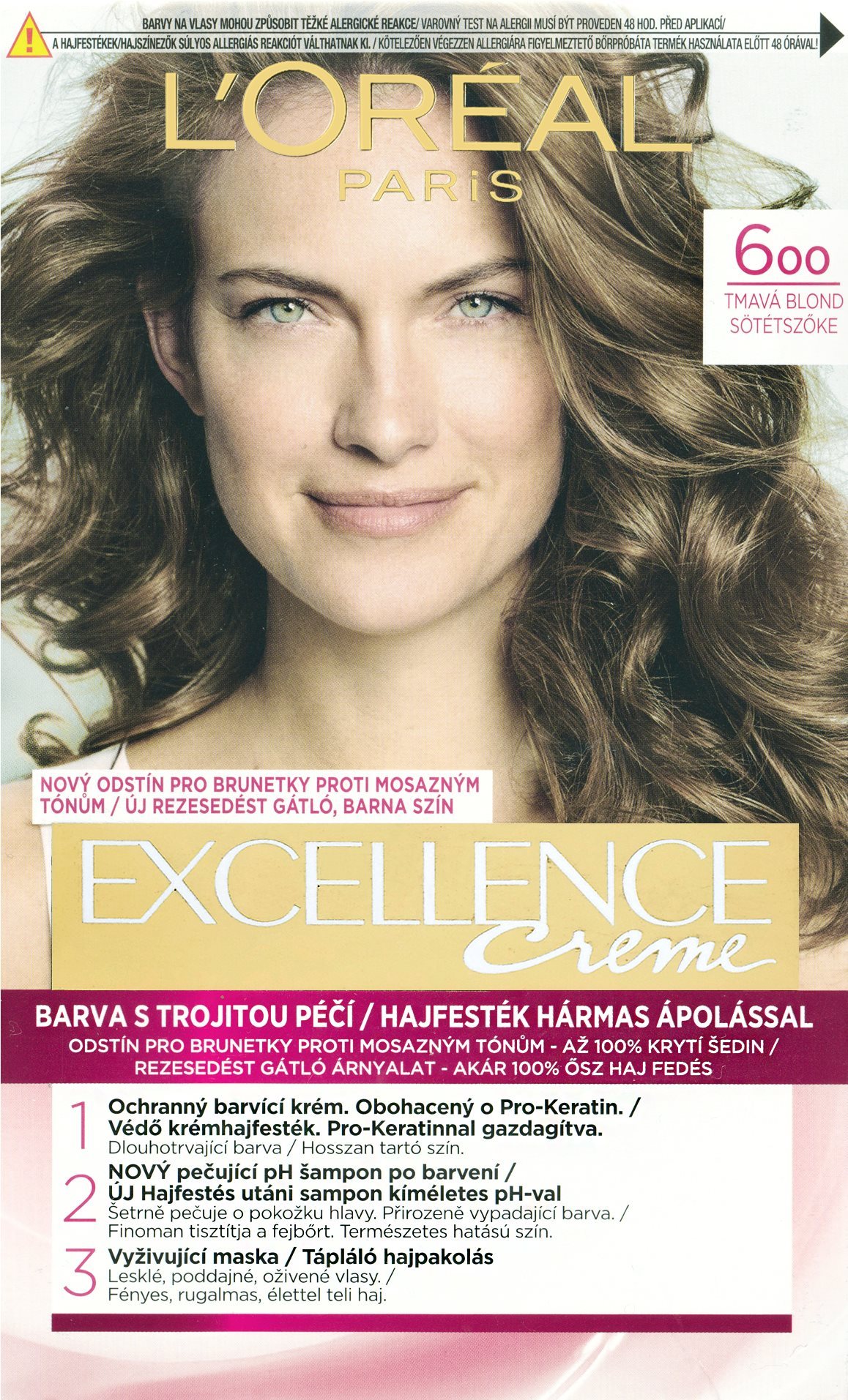 Hajfesték L'ORÉAL PARIS Excellence Creme 6 sötétszőke hajfesték