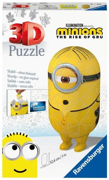 3D puzzle Ravensburger 3D puzzle 112302 Minionok 2 karakter - Kung Fu 54 darab