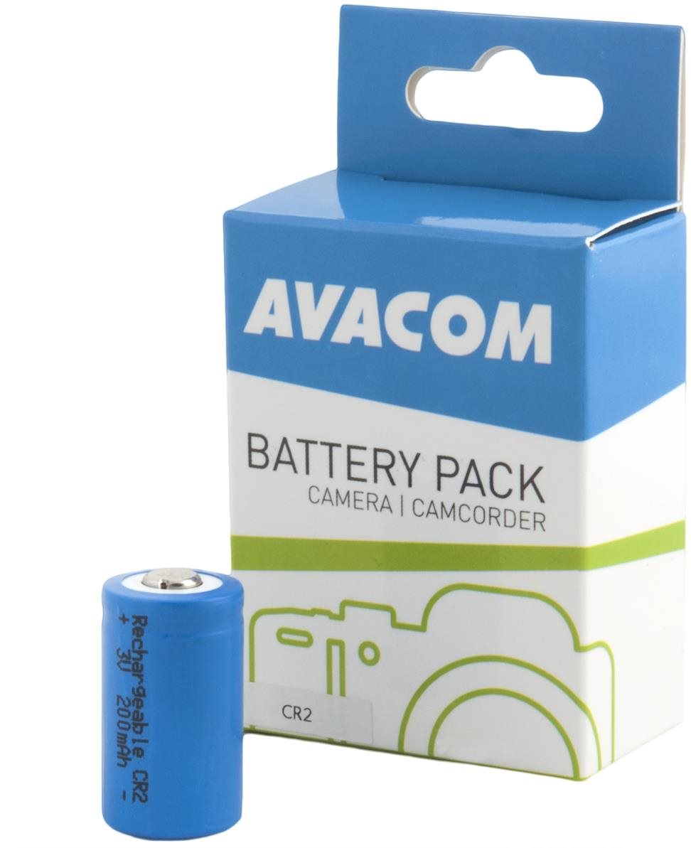 Fényképezőgép akkumulátor Avacom Újratölthető akkumulátor CR2 3V 200 mAh 0