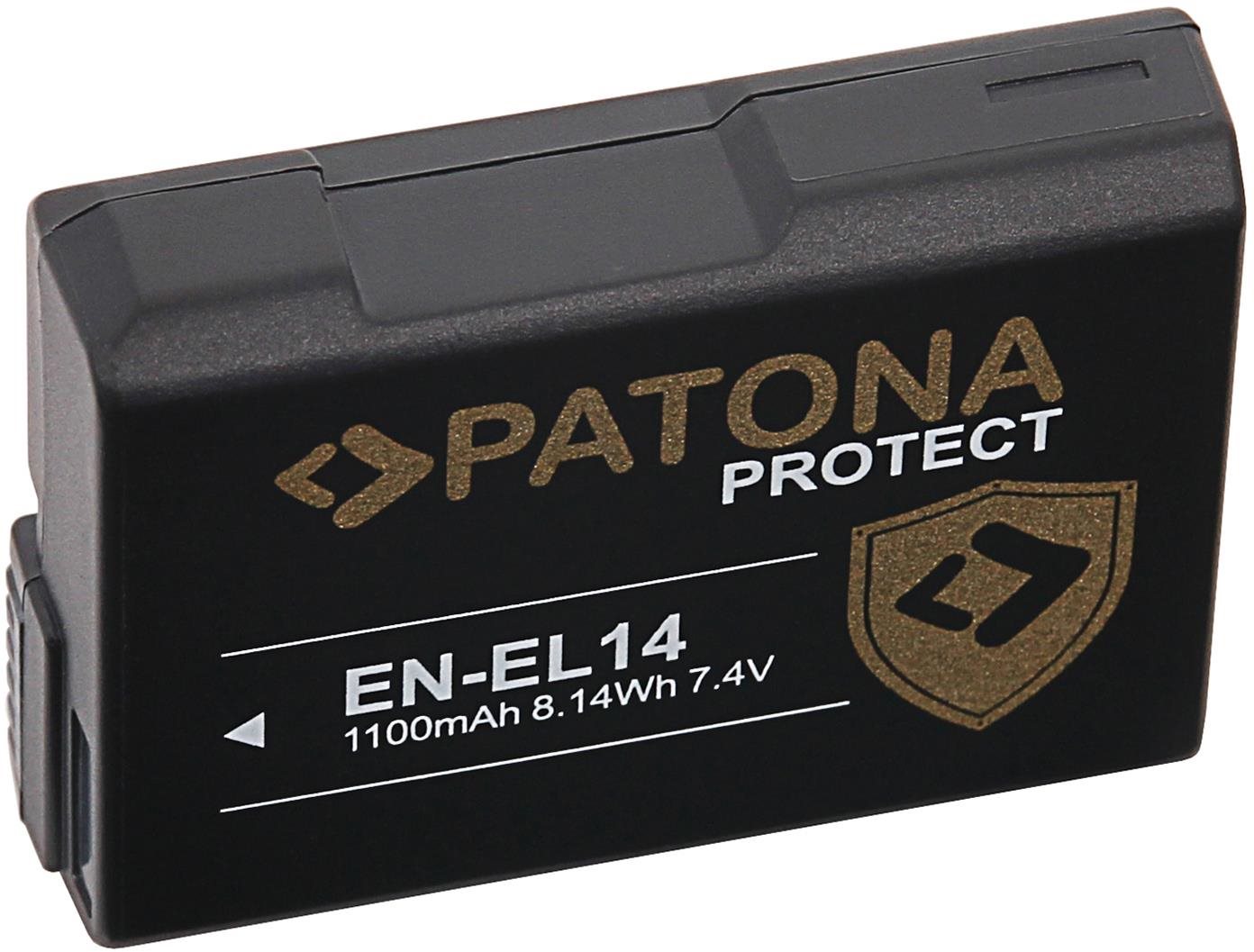 Fényképezőgép akkumulátor PATONA Nikon EN-EL14 1100mAh Li-Ion Protect