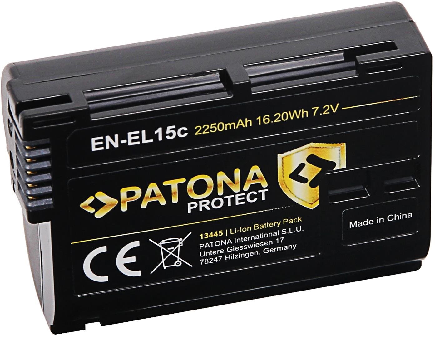 Fényképezőgép akkumulátor PATONA Nikon EN-EL15C 2250mAh Li-Ion Protect