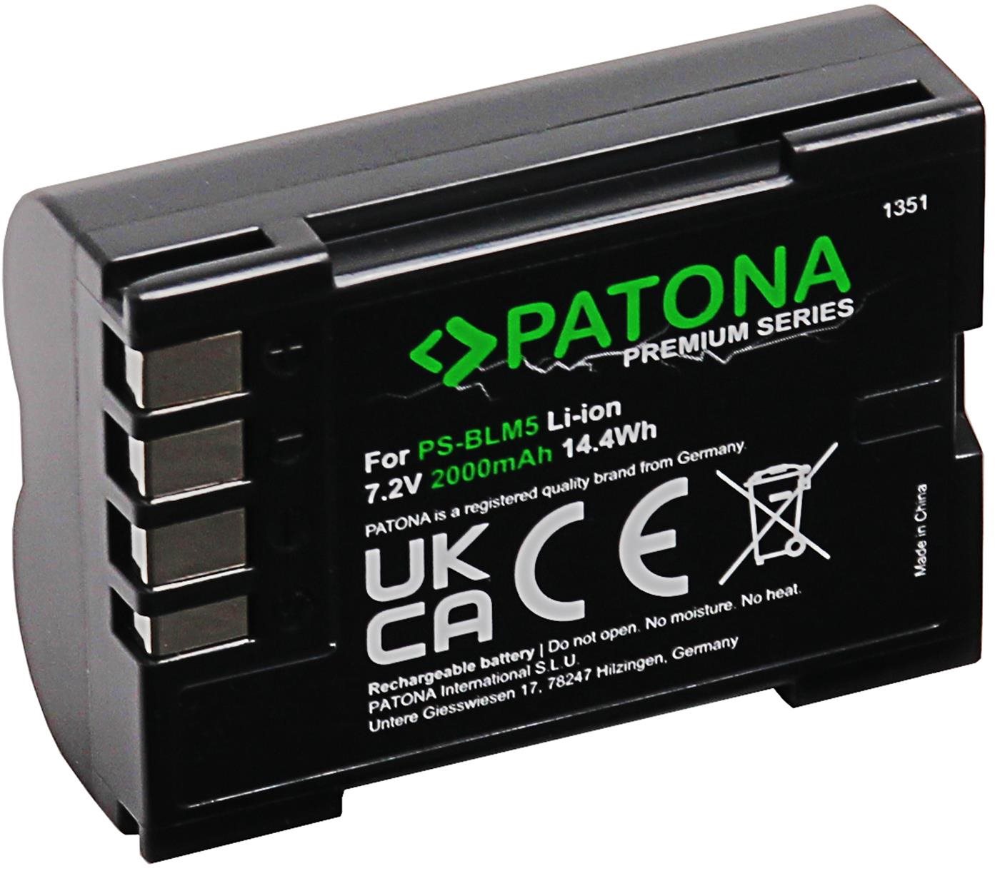 Fényképezőgép akkumulátor PATONA Olympus BLM1/BLM5 2000mAh Li-Ion 7