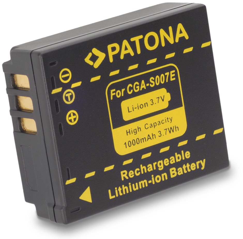 Fényképezőgép akkumulátor PATONA Panasonic CGA-S007E Li-Ion 1000mAh Li-Ion