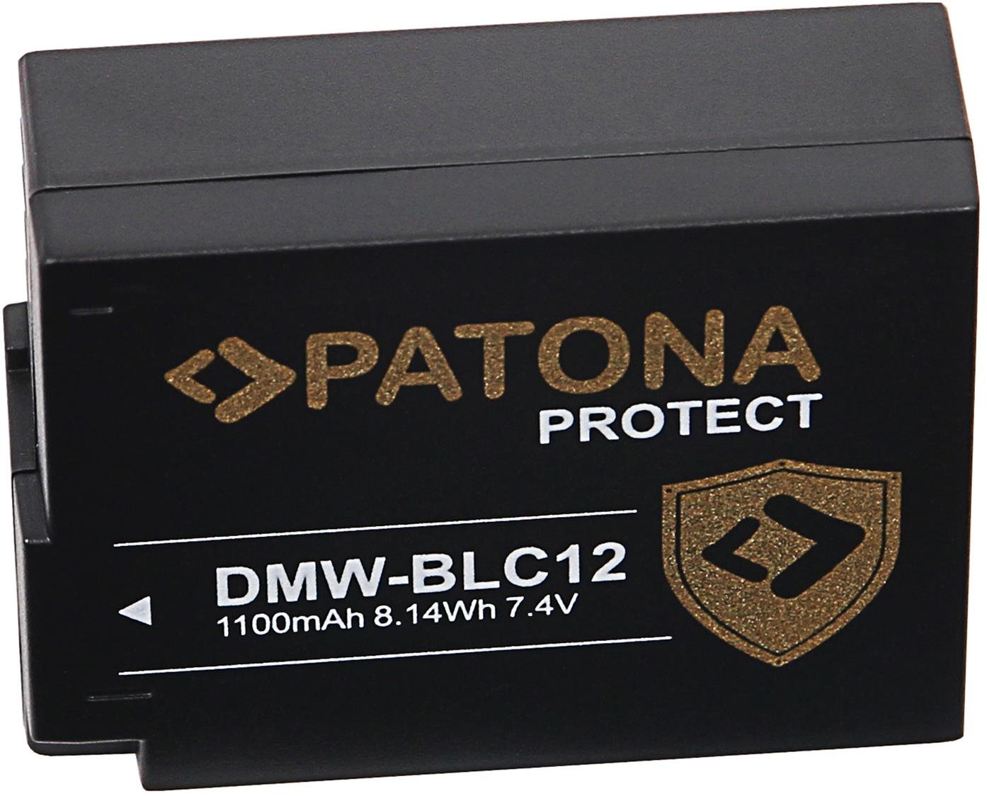 Fényképezőgép akkumulátor PATONA a Panasonic DMW-BLC12 E 1100mAh Li-Ion Protect számára