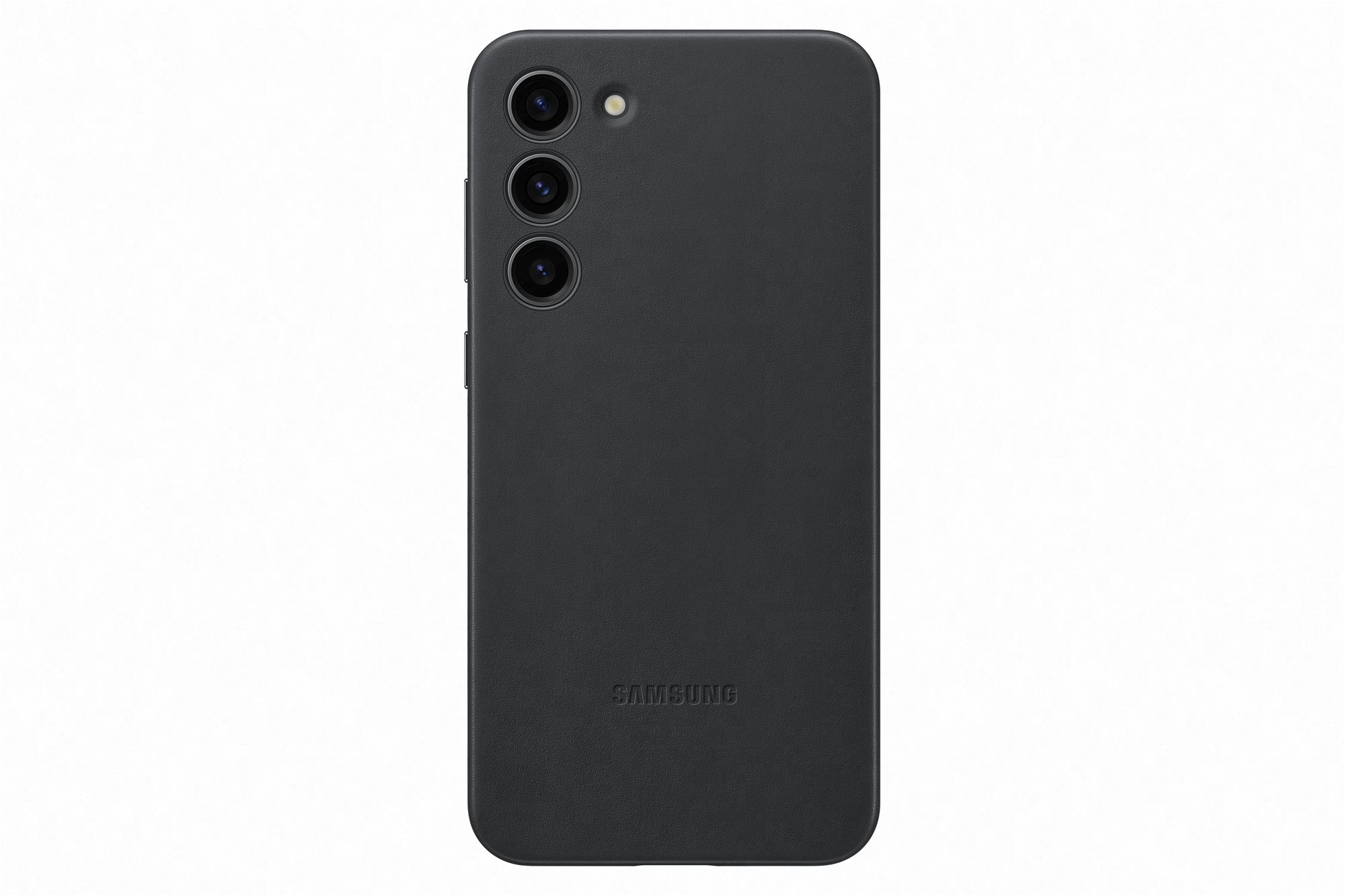 Telefon tok Samsung Galaxy S23+ Bőr hátlap fekete