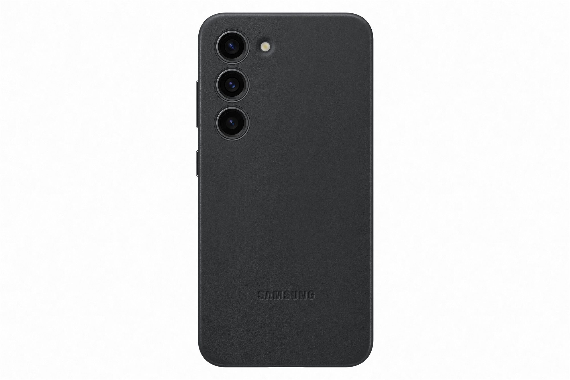 Telefon tok Samsung Galaxy S23 Bőr hátlap fekete