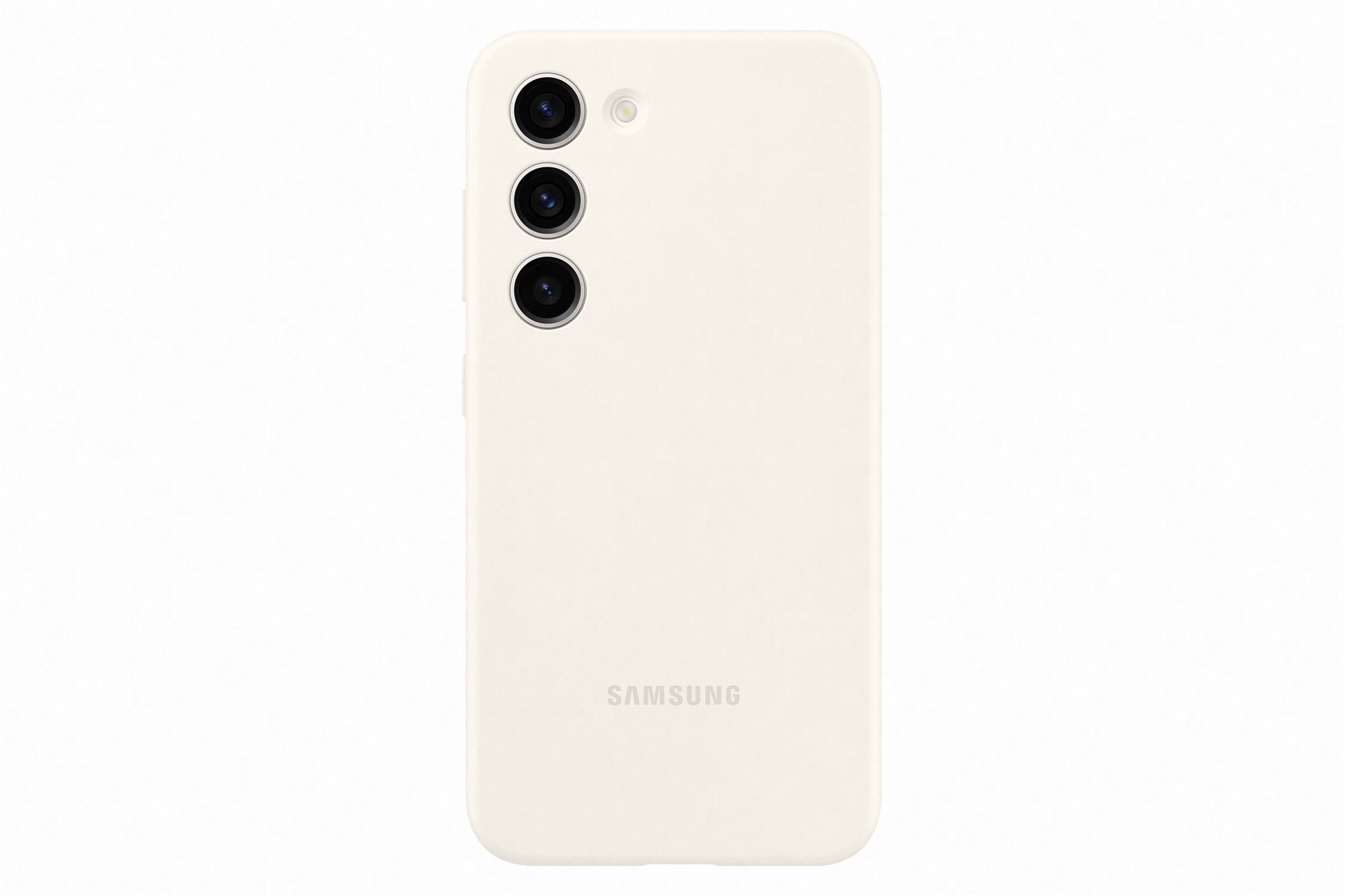 Telefon tok Samsung Galaxy S23 Szilikon hátlap Cream