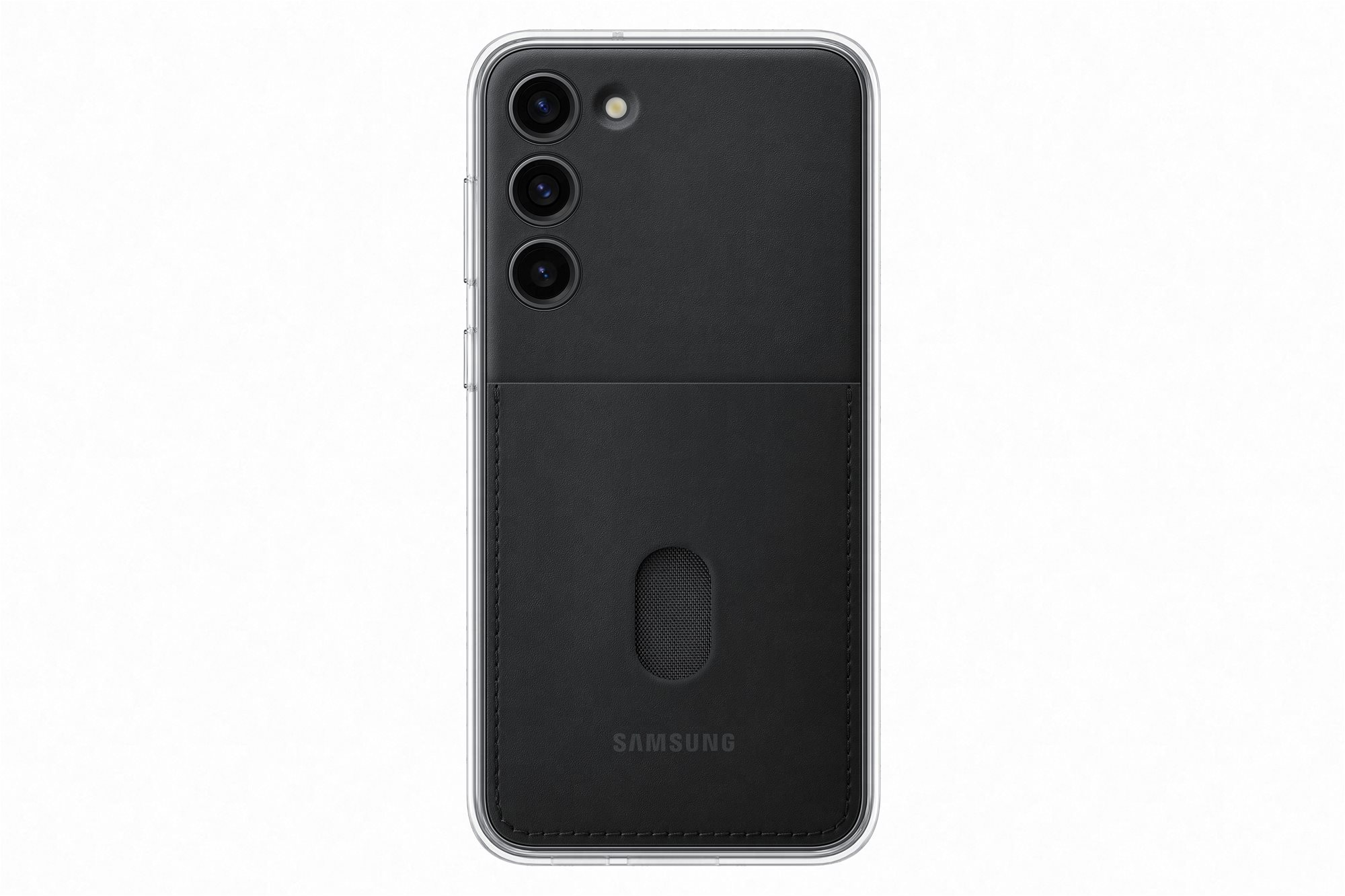 Telefon tok Samsung Galaxy S23+ védőborító Frame fekete
