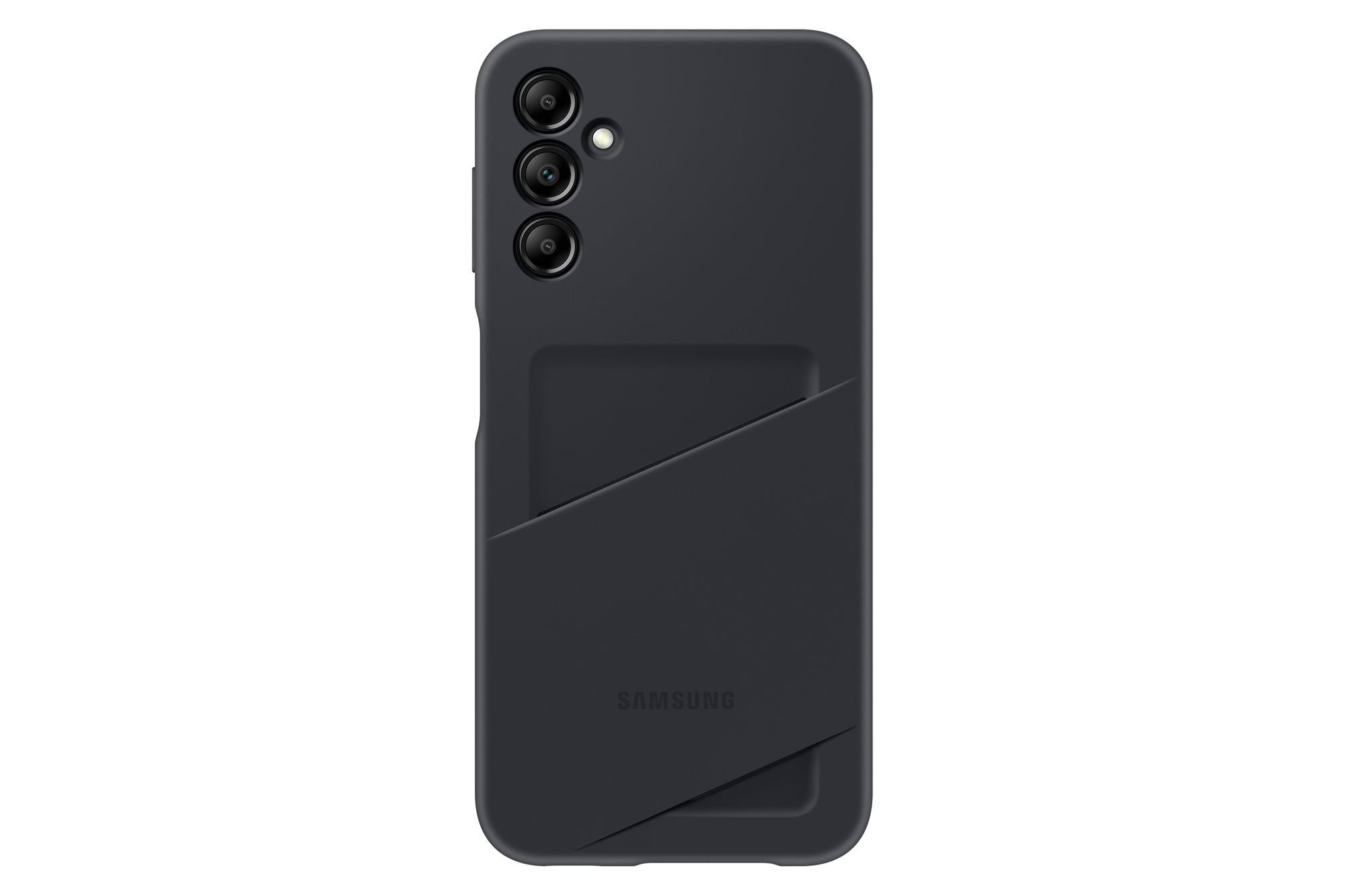Telefon tok Samsung hátlaptok kártyatartó zsebbel Galaxy A14 fekete