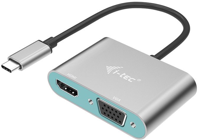 Átalakító I-TEC USB-C Metal HDMI and VGA Adapter