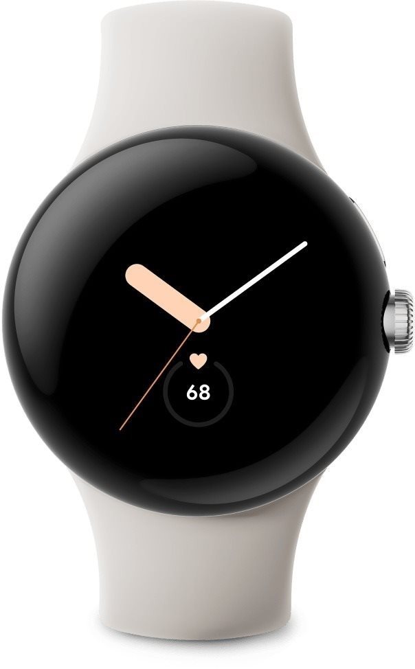 Okosóra Google Pixel Watch 41 mm Polished Silver/Chalk