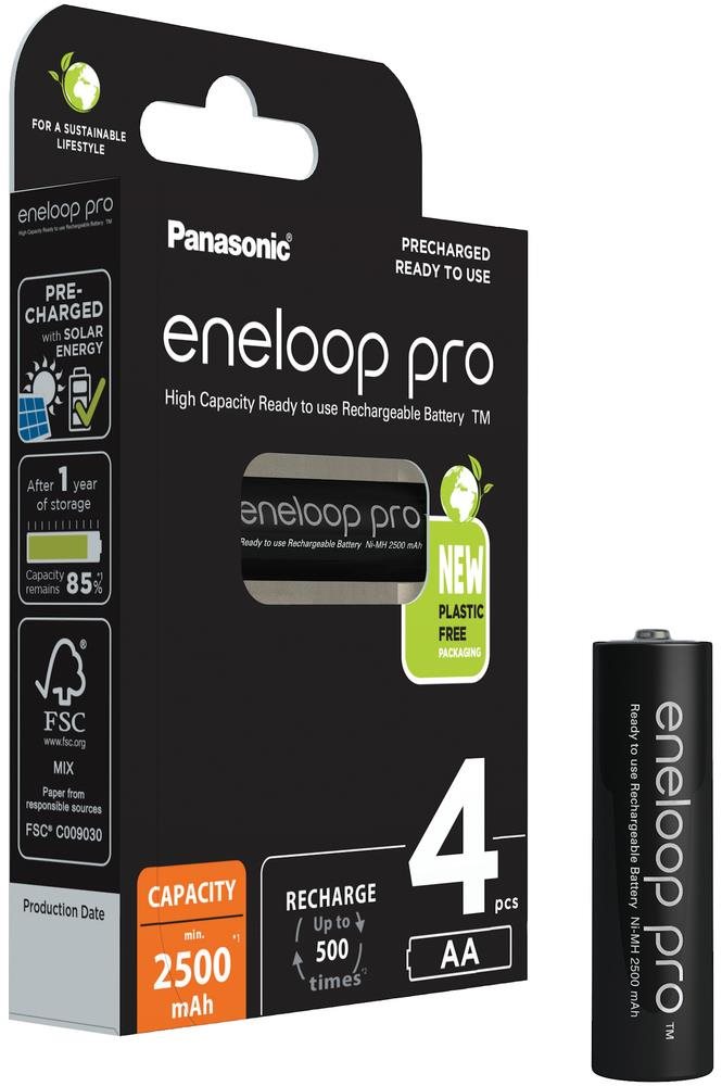 Tölthető elem Panasonic eneloop HR6 AA 3HCDE/4BE PRO N