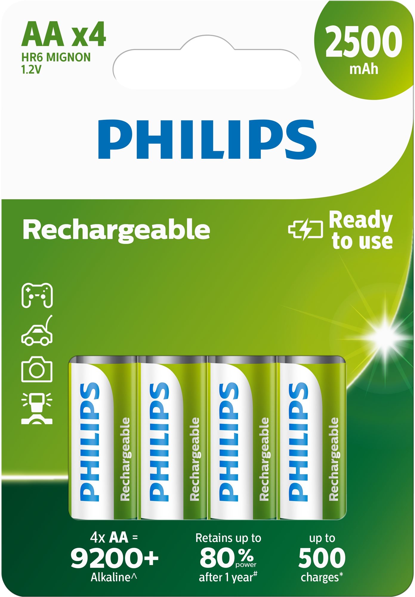 Tölthető elem Philips R6B4RTU25 4 db