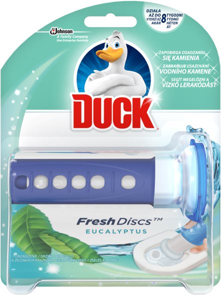 WC gél DUCK Fresh Discs Active Eucalyptus 36 ml