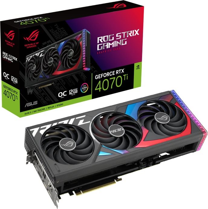 Videókártya ASUS ROG STRIX GeForce RTX 4070 Ti 12GB OC