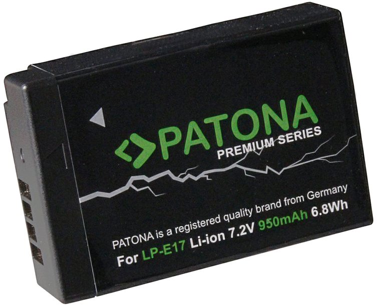 Fényképezőgép akkumulátor PATONA Canon LP-E17-hez 950mAh Li-Ion Premium