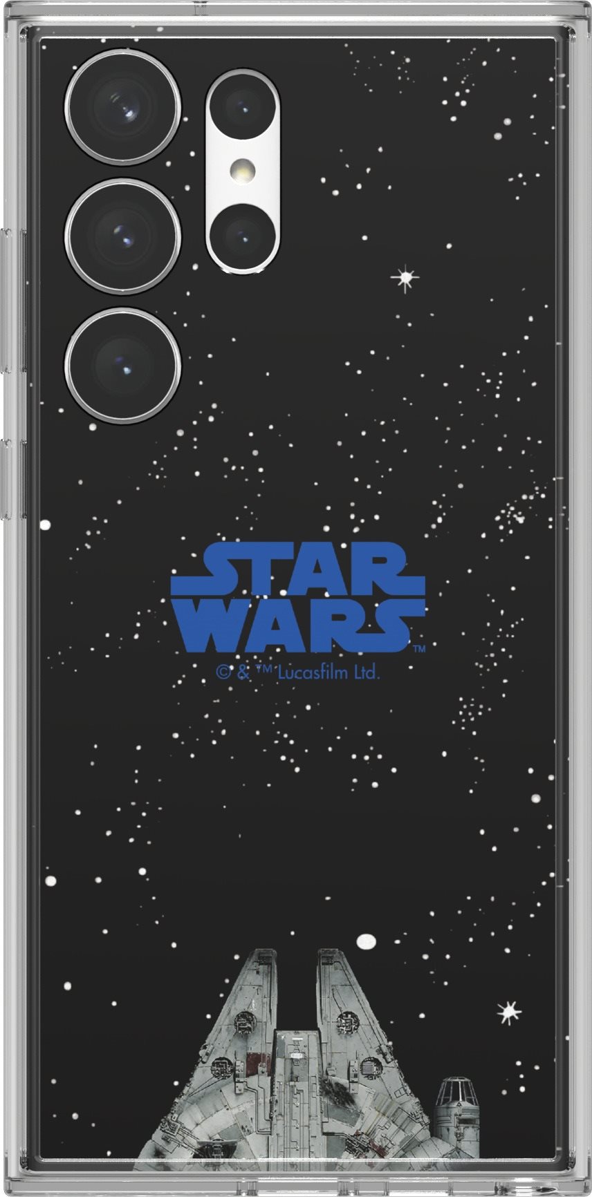 Telefon tok Samsung Galaxy S23 Ultra Telefon tok keret StarWars Frame fekete