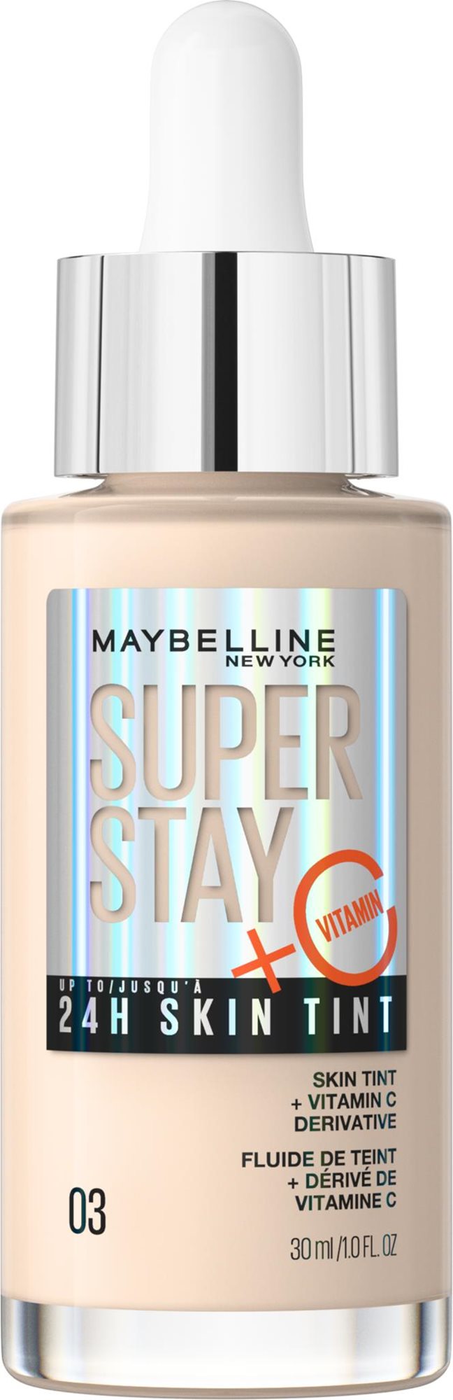 Alapozó MAYBELLINE NEW YORK Super Stay Vitamin C Skin Tint 03 színezett szérum