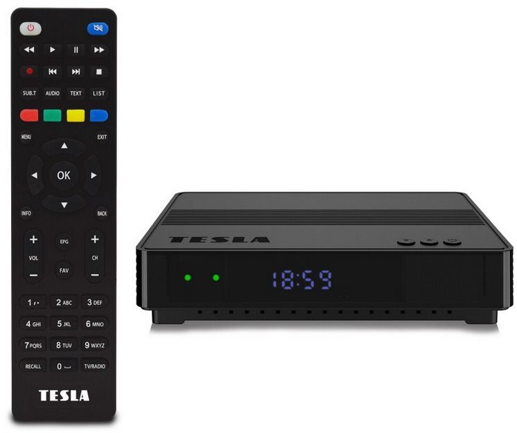 Set-top box TESLA HYbbRID TV TH210 vevő T2 HEVC H.265 HbbTV